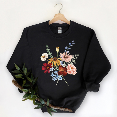Wildflower Bouquet Crew Neck Sweater