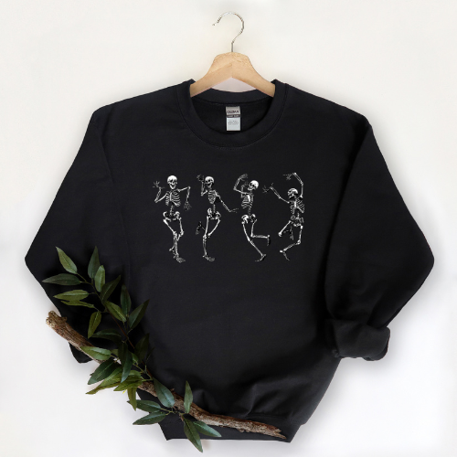 Dancing Skeletons Crew Neck Sweater
