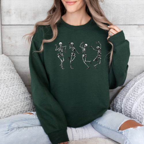 Dancing Skeletons Crew Neck Sweater