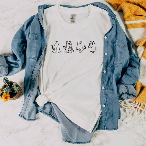 Cat Ghosts T-shirt