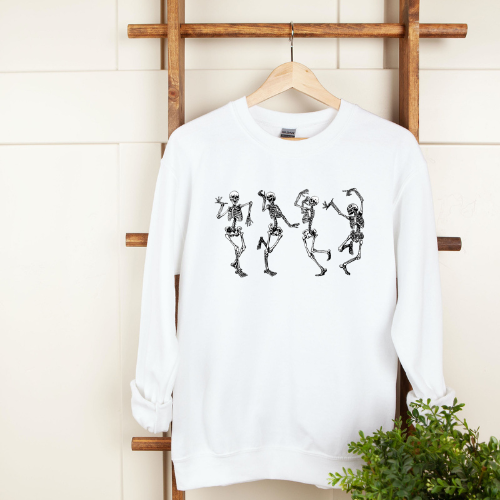 Dancing Skeletons Crew Neck Sweater