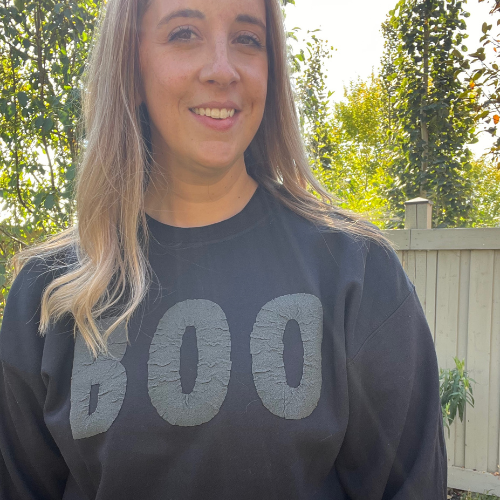 👻 BOO Puff Vinyl Crewneck