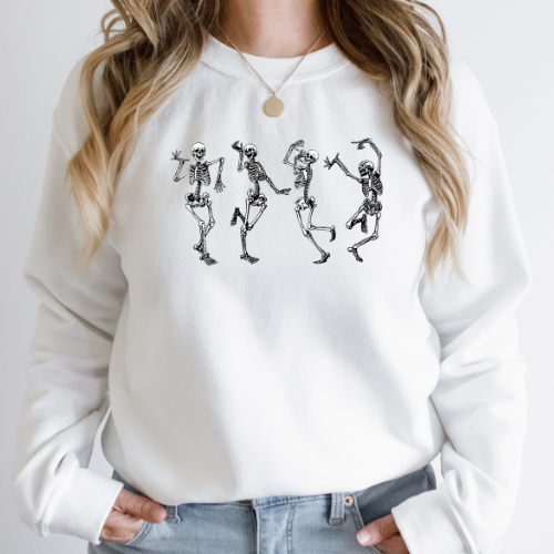 Dancing Skeletons Crew Neck Sweater