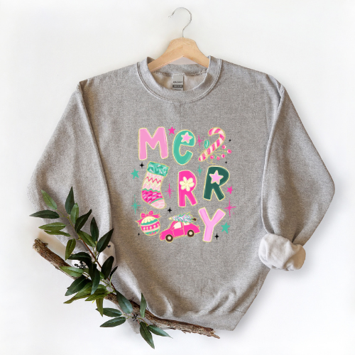 Merry Christmas Crew Neck Sweater