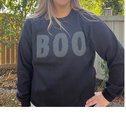 👻 BOO Puff Vinyl Crewneck