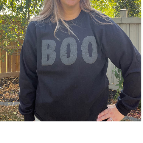 👻 BOO Puff Vinyl Crewneck