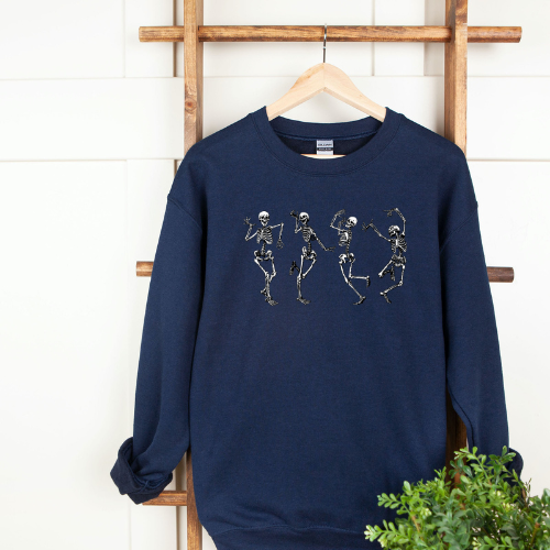 Dancing Skeletons Crew Neck Sweater