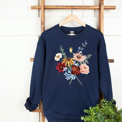 Wildflower Bouquet Crew Neck Sweater