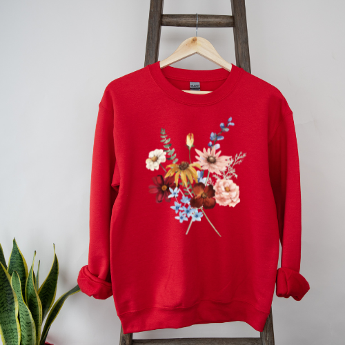 Wildflower Bouquet Crew Neck Sweater