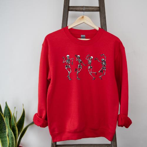 Dancing Skeletons Crew Neck Sweater