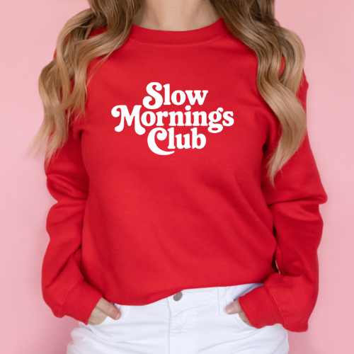 Slow Mornings Club Sweater