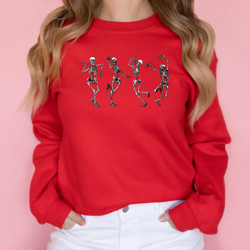 Dancing Skeletons Crew Neck Sweater
