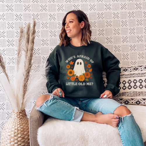 T Swift's Hauntingly Cozy Crew Neck Sweater