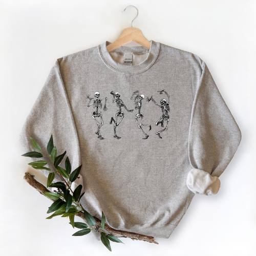 Dancing Skeletons Crew Neck Sweater