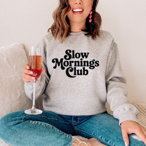Slow Mornings Club Sweater