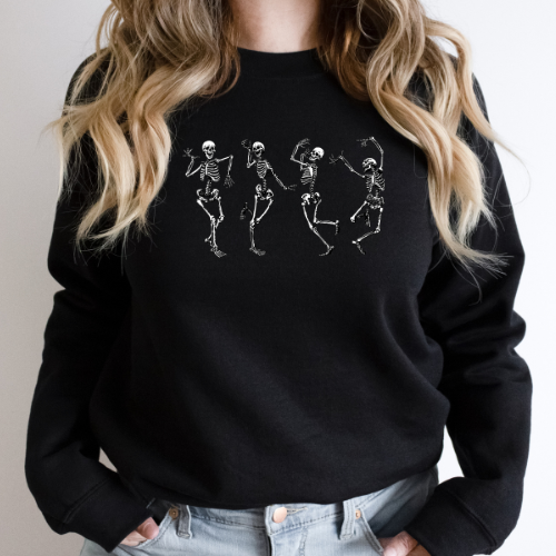 Dancing Skeletons Crew Neck Sweater