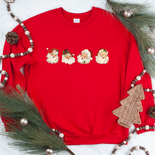 Vintage Santa Crew Neck Sweater