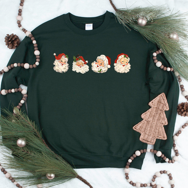 Vintage Santa Crew Neck Sweater