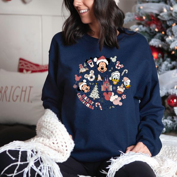 Mickey Merry Christmas Crew Neck Sweater