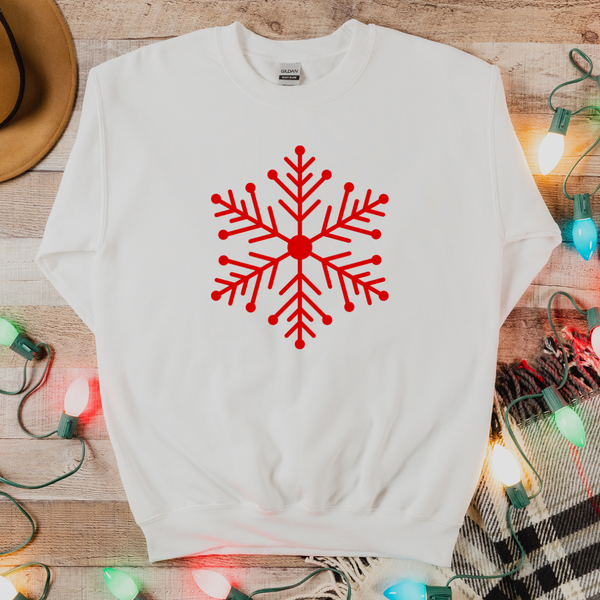 Snowflake Crew Neck Sweater