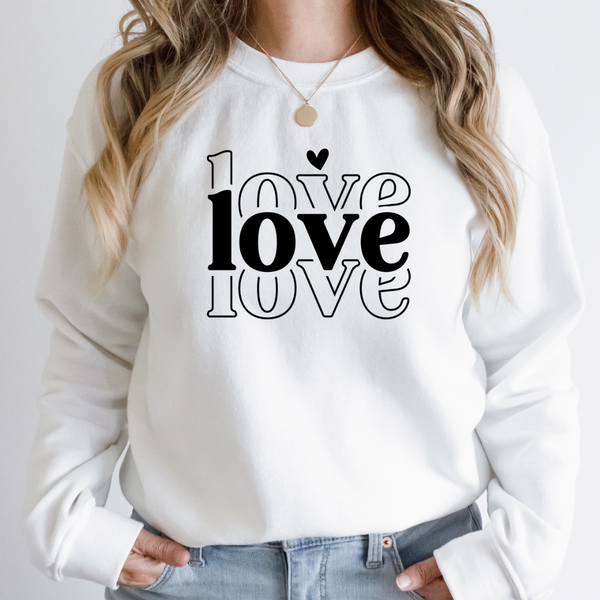 Love Love Love Crew Neck Sweater