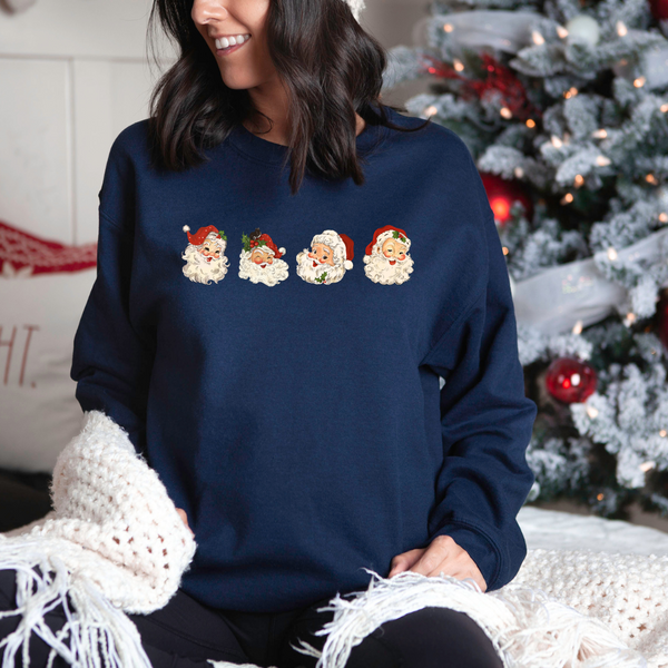 Vintage Santa Crew Neck Sweater
