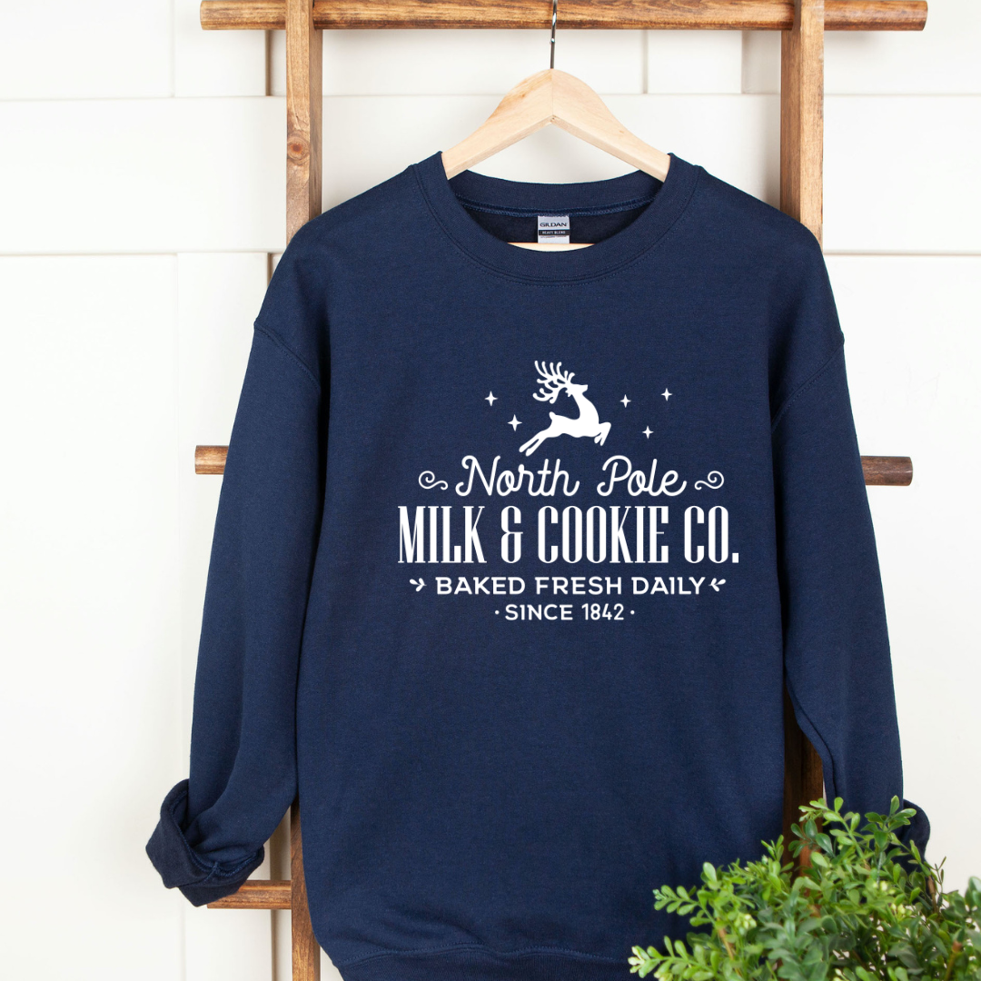 North Pole Milk and Cookie Crew Neck Sweater