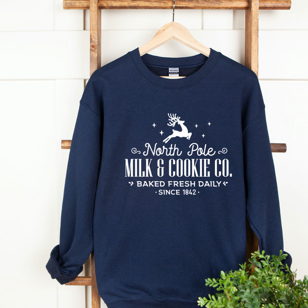 North Pole Milk and Cookie Crew Neck Sweater