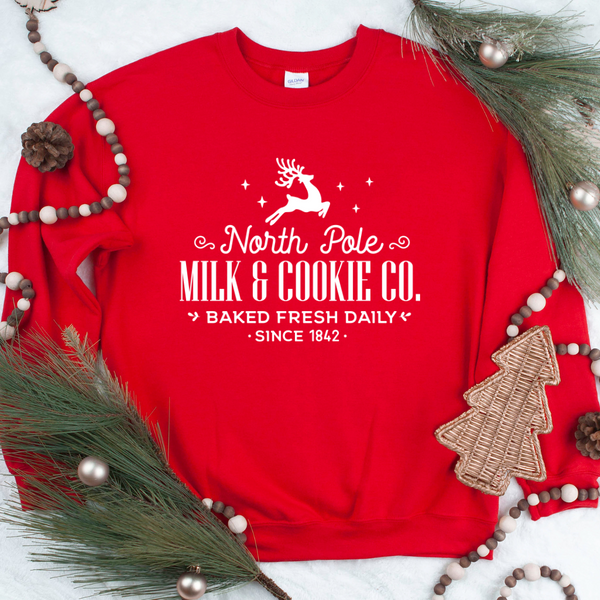 North Pole Milk and Cookie Crew Neck Sweater