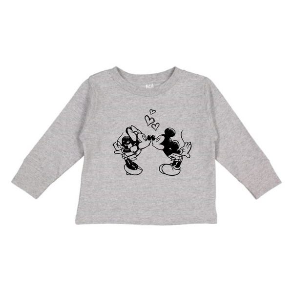 Minnie and Mickey Hearts Kids Tee