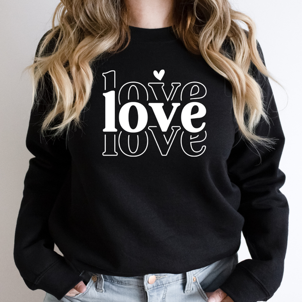 Love Love Love Crew Neck Sweater