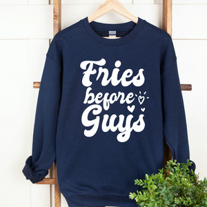 Fries Before Guys Crew Neck Sweater