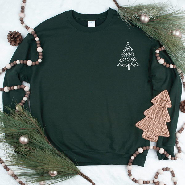 Mini Tree Crew Neck Sweater