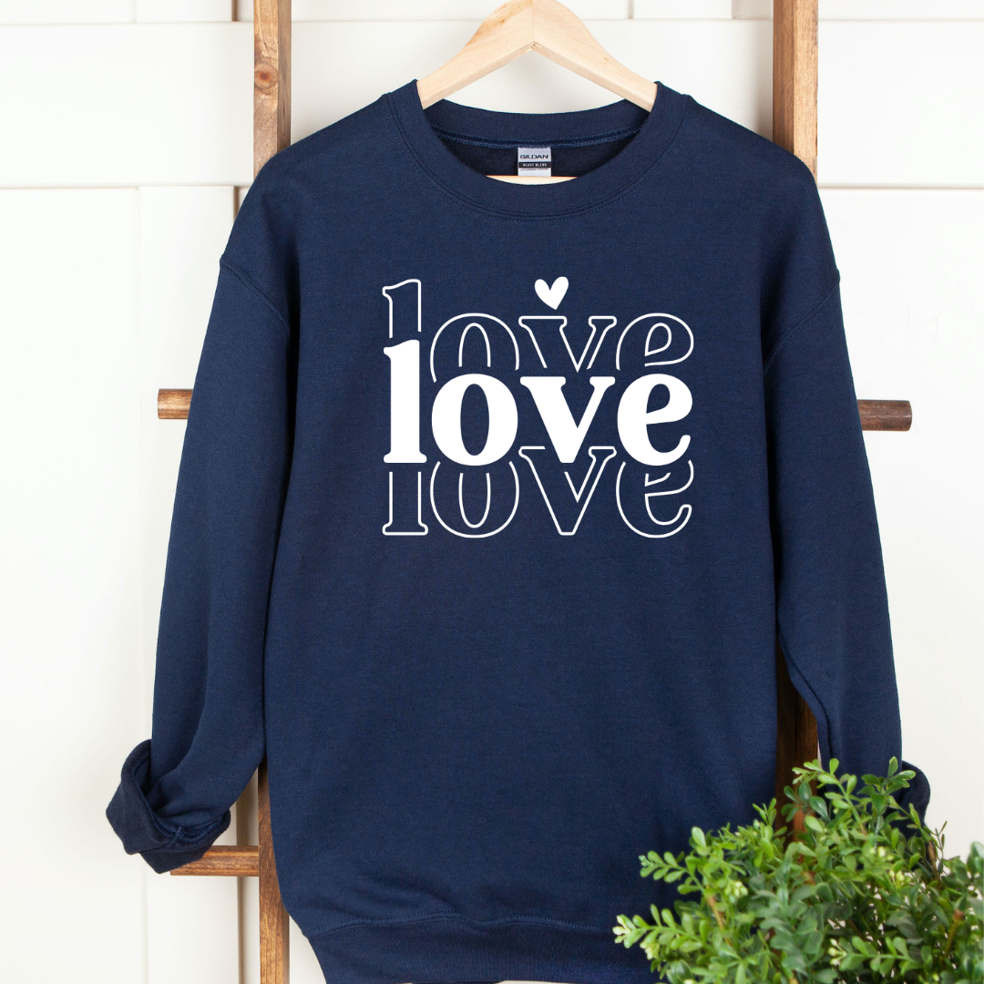 Love Love Love Crew Neck Sweater