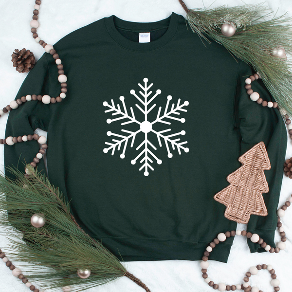Snowflake Crew Neck Sweater