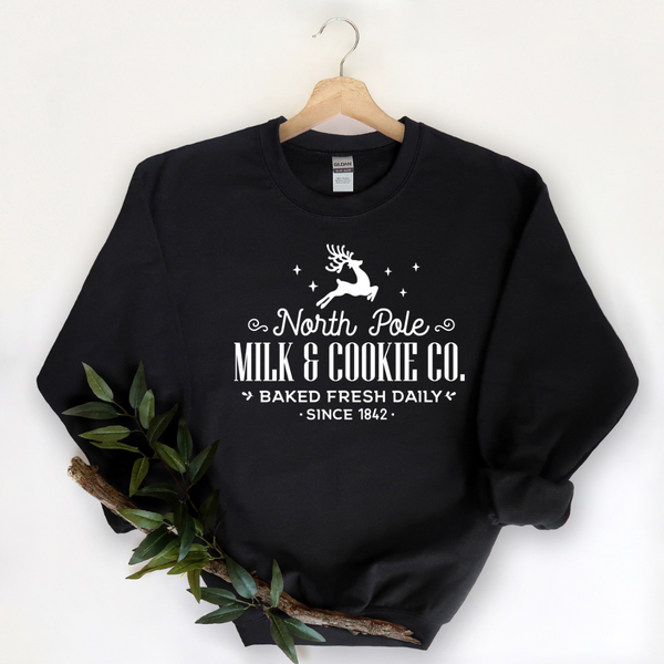 North Pole Milk and Cookie Crew Neck Sweater