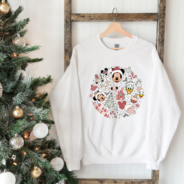 Mickey Merry Christmas Crew Neck Sweater