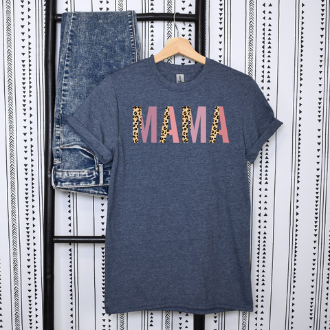 Mama Pink and Leopard T-Shirt