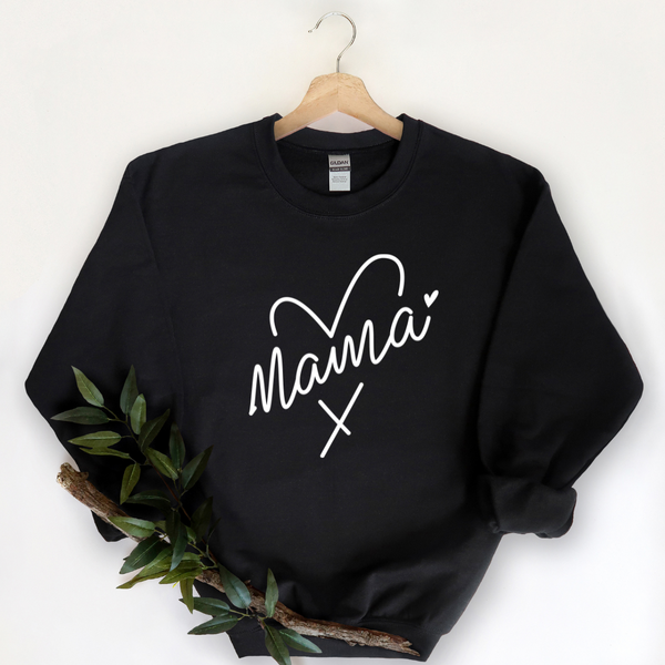 Mama Heart Crew Neck Sweater
