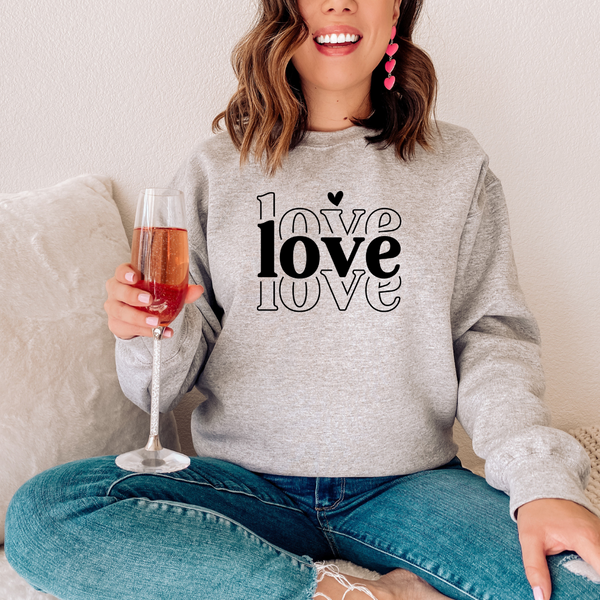 Love Love Love Crew Neck Sweater