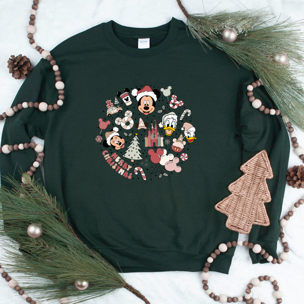 Mickey Merry Christmas Crew Neck Sweater