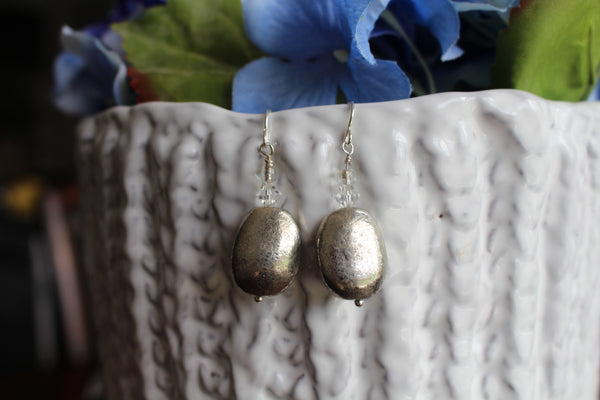 Silver bead Earrings