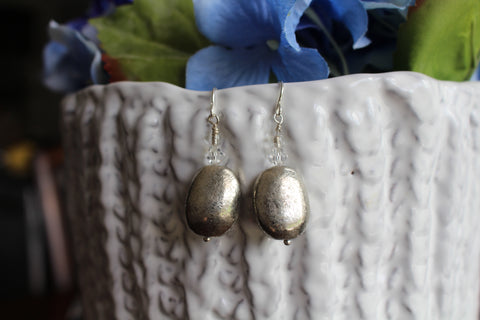 Silver bead Earrings