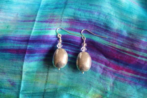 Silver bead Earrings