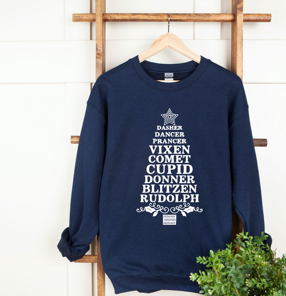 Santa's Reindeer Crew Neck Sweater