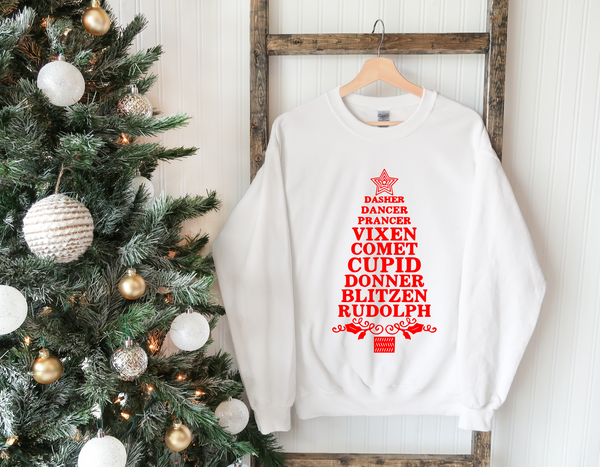 Santa's Reindeer Crew Neck Sweater