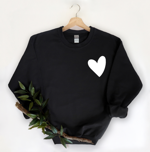 Small Heart Crew Neck Sweater