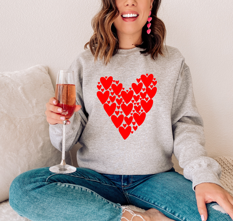 All the Hearts Crew Neck Sweater